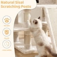 thumbnail image 6 of FOOWIN 70.8" Large Cat Tree, Multi-Level Cat Tower with Sisal Scratching Posts, Cat Activity Center Cat Play House, Beige, 6 of 10