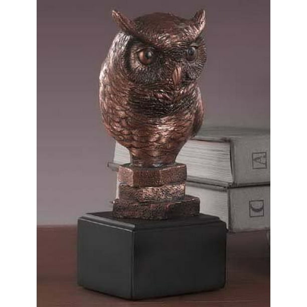 Bronze Electroplated Resin Owl Head Sculpture Statue - Better Homes And Gardens Bronze Resin Owl Night Lamp Bronze Electroplated Resin Owl Head Sculpture Statue - Better Homes And Gardens Bronze Resin Owl Night Lamp