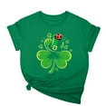 thumbnail image 2 of St. Patrick's Day Tshirt, Short Sleeve T Shirts for Women, Round Neck Tops Women's New St. Patrick's Day Pullover Printed Tee Shirts Crew-Neck Short-Sleeved Casual Fashion Tops, 2 of 5
