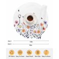 thumbnail image 6 of 13 Inch Round Placemats Set of 6, Spring Floral Non Slip Heat Insulation PP Table Mats, Elegant Pastoral Flowers Botanical Washable Place Mats for Kitchen Dining Party Table Decor, 6 of 7