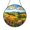 Acrylic 3.5 Inch, variant on Scenic Vineyard Hills Glass Suncatcher Panel, Stained Glass Style Landscape Window Hanging Art, Decorative Accent