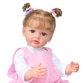 thumbnail image 3 of 55cm Adorable Doll 3D Skin Soft Silicone Baby Doll Juegos de imaginación para niños pequeños, 3 of 8