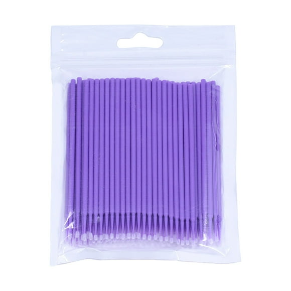 100PCS Multiusos Micro Aplicadores Desechables Micro Aplicador Pincel Plegable Pincel de Maquillaje Extensión de Pestañas Micro Pinceles