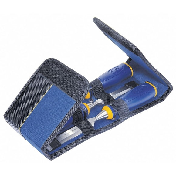 Juego de cinceles IRWIN Marples de 3 piezas con cartera azul 1768781