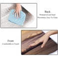 thumbnail image 4 of Surfing Portable Canvas Picnic Blanket Waterproof Backing for Outdoor Travel - Foldable and Compact Mat for Camping and Beach - Blue Stripe Pattern - Easy to Clean and Durable Materials, 4 of 6