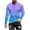 #H-Light Blue, variant on GuangCheng Mens Tees Gradient Round Neck Long Sleeve Pullover Soft Blouses Lightweight T shirts