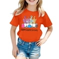 thumbnail image 5 of Boys' Easter Outfit Fashion Breathable White Bunny Print Easter Cute Tshirt Boys Funny Short Sleeve T-Shirt Clothes Girls Tees Outfit, 5 of 5