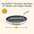 thumbnail image 5 of Cuisinart FusionPlus™ Stainless Steel 12" Skillet with Helper, FPS22-30H, 5 of 9