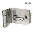 thumbnail image 1 of Anti Theft Stainless Steel Door Lock Hasp Staple Padlock Clasp Shed Latch Tool 4Inch, 1 of 10