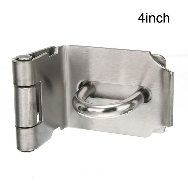 Stainless Steel Padlock Hasp, Tiberham Heavy Duty Hasp and Staple with  Screws, Door Clasp Gate Lock Shed Latch Padlock Staple for Door Window  Cabinet Pet Cage Crate Fitting Accessories 