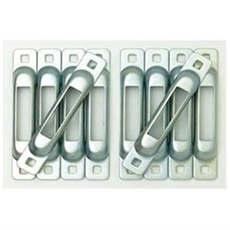 

E-Track Single Strap Anchors Zinc - 10 Pack