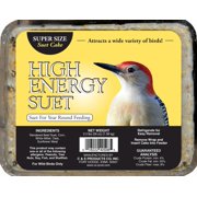 C&S High Energy Large Suet, Super Sized, 3.5 lb Cake, Wild Bird Food