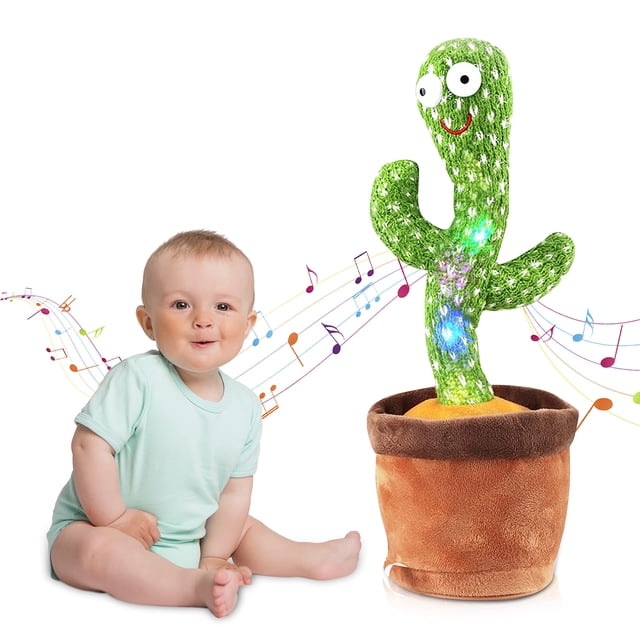 Cactus bailarín - Juguete de cactus que canta y baila para niños, adultos - Juguete de cactus parlante de felpa con 120 canciones - Cactus que canta Sincero Hogar