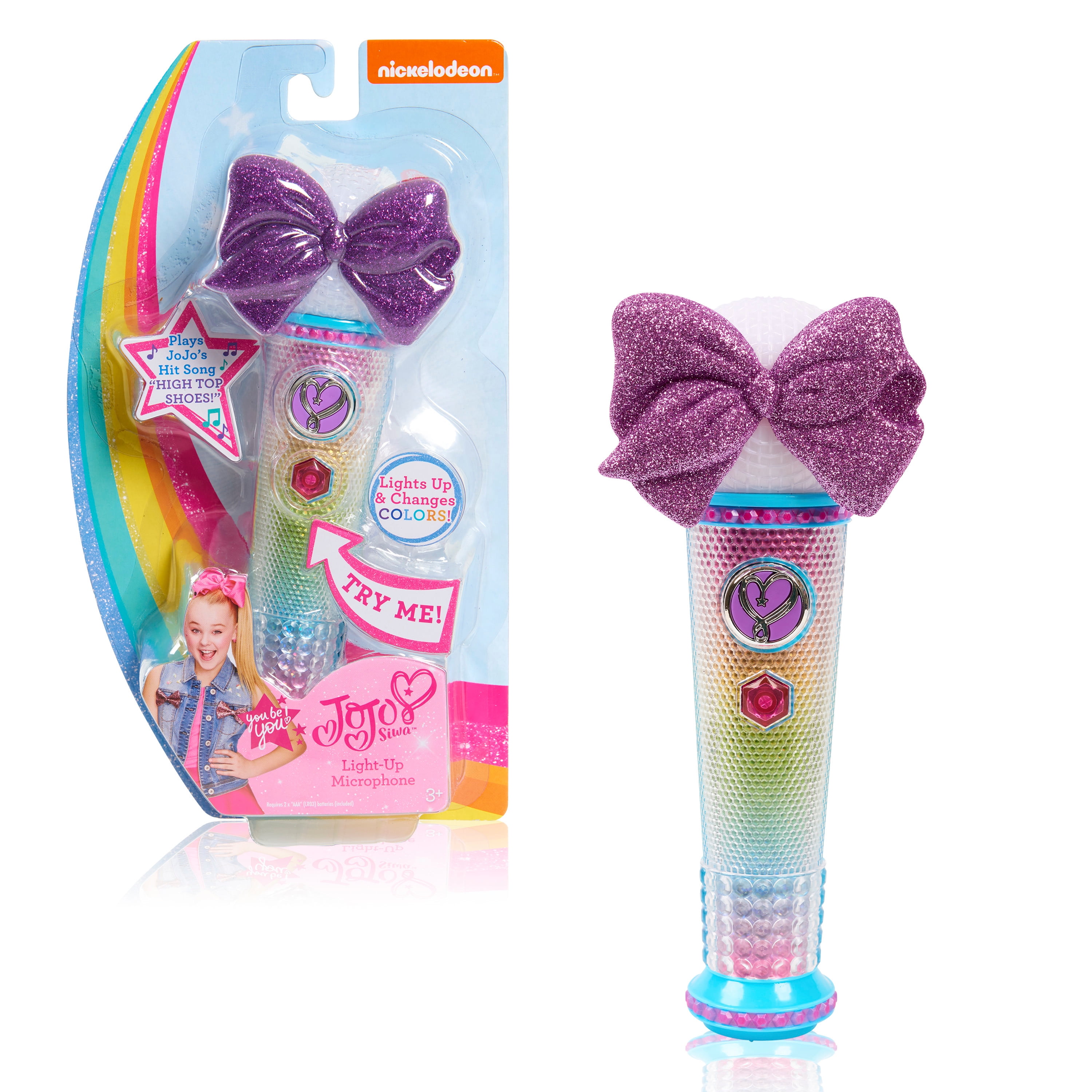 Details about   Nickelodeon Jojo Siwa Light Up Microphone Plays Bop NEW