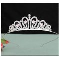 thumbnail image 1 of Rhinestone Bridal Tiara: Wedding Crown - Weddings Tiaras - Bride Headpiece For Bridal Showers Halloween Hair Accessories, 1 of 3