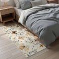 thumbnail image 4 of Area Rug with Tassels 2' x 5', Spring Butterfly Flower Leaves Kitchen Runner Rug for Hallway Bedroom Throw Rugs, Vintage Floral Seamless Soft Door Mat for Bathroom Entrance Living Room, 4 of 9
