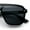 Slate - Black, variant on Color Mirror Shield Flat Top Racer Rimless Horn Rim Plastic Sunglasses Slate - Black
