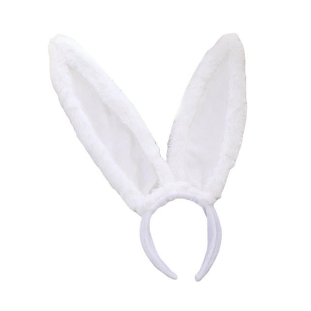Diadema Yuyangstore con orejas de conejo de peluche para fiesta Navidad