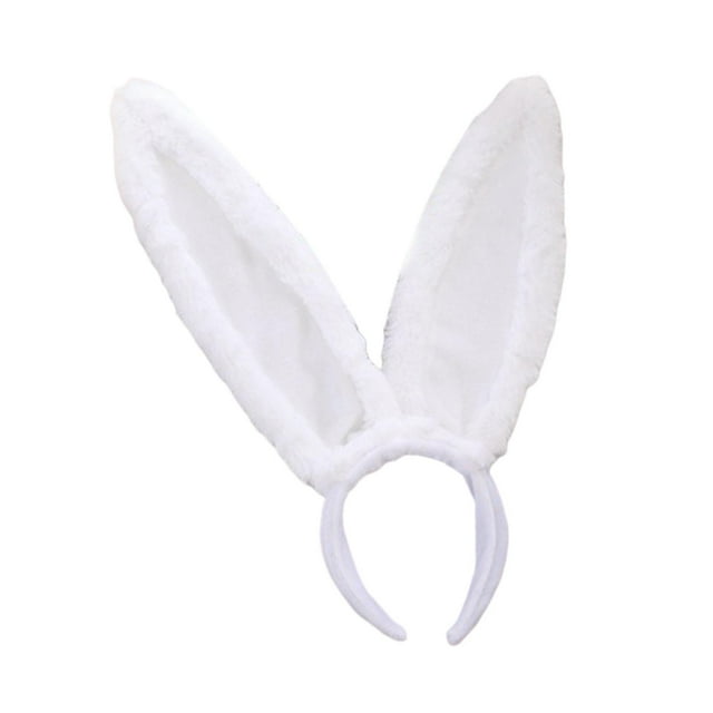 Diadema Yuyangstore con orejas de conejo de peluche para fiesta Navidad