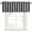 Black, variant on Light Brown Blue Striped Kitchen Valances for Windows, Modern Farmhouse Vertical Stripes Bathroom Window Valances 60x18 Inch Rod Pocket Window Treatments Valance Curtains for Living Room Bedroom
