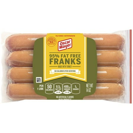 Oscar Mayer 95% Fat Free Franks, 8 count, 14 oz