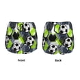thumbnail image 6 of Goofa Football Printed Women 2 in 1 Running Shorts,Quick Dry Athletic Workout Shorts,High Waisted Athletic Shorts with Liner Pockets-Small, 6 of 9
