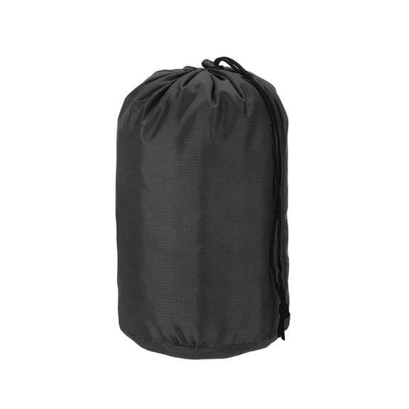 Uxcell Stuff Sack, Nylon Waterproof Storage Sacks Portable Drawstring Dry Stuff Bag Gear Organization with Toggle, 3x5Inch Fit for Backpacking Camping Traveling Hiking(Black)