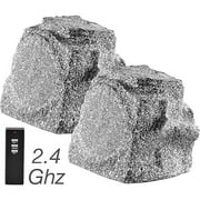 OSD Audio WR120 Wireless Outdoor Rock Speaker, Pair