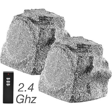 OSD Audio WR120 Wireless Outdoor Rock Speaker, Pair