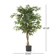 thumbnail image 4 of Indoor Plants, 120CM ARTIFICIAL FICUS TREE, Green Artificial Flowers,Iron+Plastic Outdoor Plants, Household Supplies & Décor, Flowers & Plants 120CM ARTIFICIAL FICUS TREE, 4 of 5