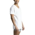 thumbnail image 4 of Fruit of the Loom Men’s Cotton V‑Neck Undershirts, White or Black/Gray, Multi‑Pack, Regular & Tall Sizes, 4 of 13