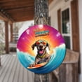 thumbnail image 3 of Retro Surfing Weimaraner in Cool Sunglasses Hello Summer Waves Round Wood Sign Weim Gray Ghost Dog Lover Hanging Wall Home Decor - 10001, 3 of 5