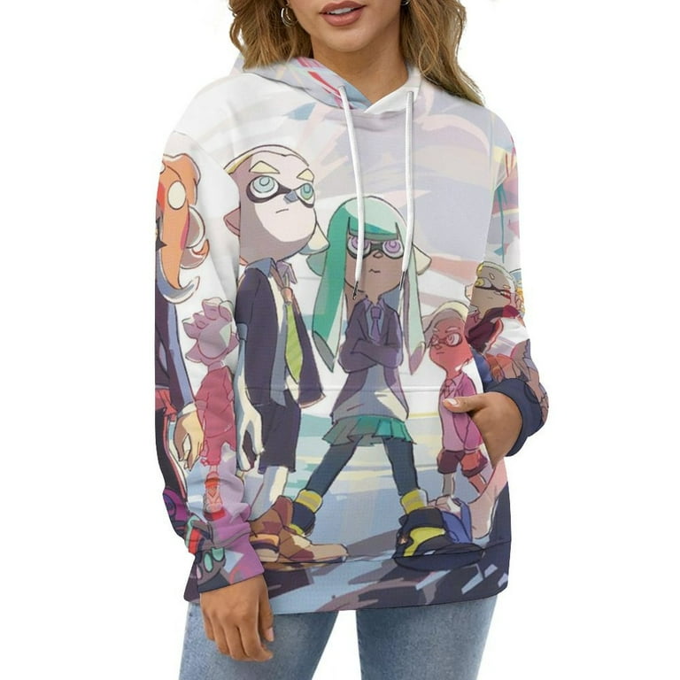 Characters Splatoon Game Adult Sweatshirts Fashion Hoodies Unisex