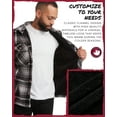 thumbnail image 4 of CANADA WEATHER GEAR Men's Sweatshirt - Plaid Sherpa Lined Fleece Long Sleeve Shirt for Men (M-XXL), 4 of 7