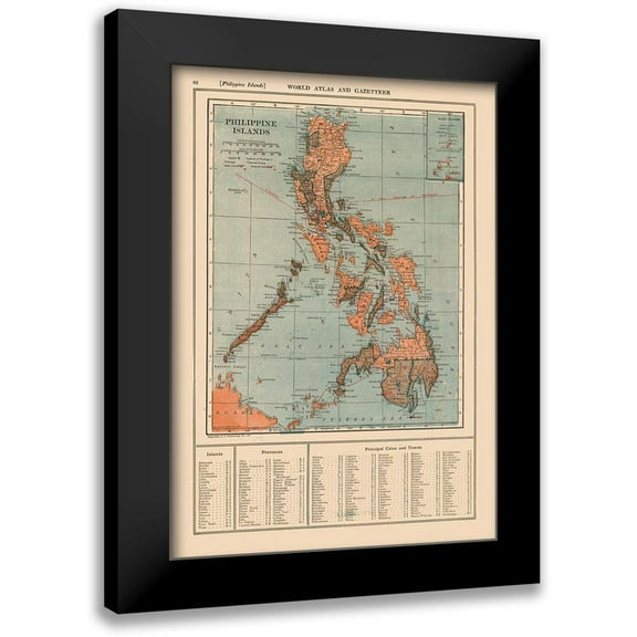 Reynold 11x14 Black Modern Framed Museum Art Print Titled - Asia Philippine Islands - Reynold 1921