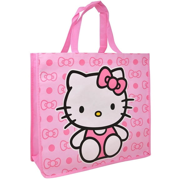 Hello Kitty Pink Large Eco Friendly Non Woven Tote bag with Hangtag