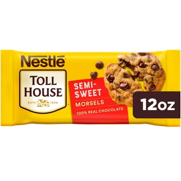 Nestle Toll House Semi Sweet Chocolate Baking Chips, Morsels, 12 oz Bag