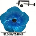 thumbnail image 2 of Deck Railing Mounted Bird Bath & Feeder, Flower Shaped Outdoor Bird Water Station with Metal Clip for Garden Fence Balcony Landscapes, 2 of 6