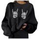 thumbnail image 1 of Sudadera informal con estampado sólido de manga larga con cuello redondo para mujer a la moda de Halloween Fridja  ghj987+1441, 1 of 5