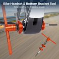 thumbnail image 2 of Herramienta para auriculares y pedalier de bicicleta, Herramienta de instalación de prensa de soporte inferior y copa para auriculares de bicicleta, Instalador de rodamientos de bicicleta, Accesorios, 2 of 6