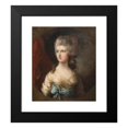 thumbnail image 2 of Thomas Gainsborough 12x14 Black Modern Framed Museum Art Print Titled - Lady Anna Horatia Waldegrave (ca. 1783), 2 of 5