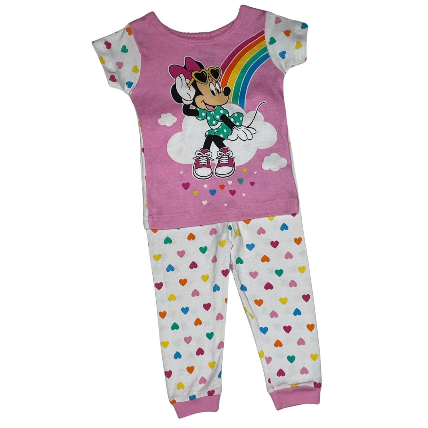 Minnie Mouse Baby Girl & Toddler Girl 2-Piece Cotton Pajama Set