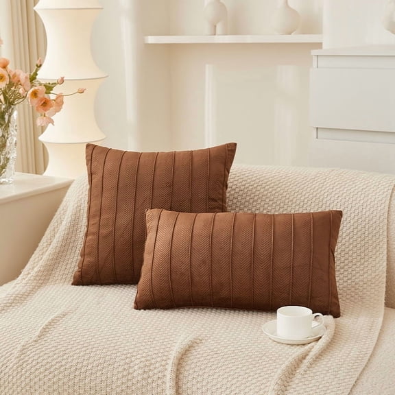 XmhyTop Decorative Pillow, Bed Throw Pillows 30*50cm, brown ordinary Throw Pillow with Soft Plush Cover & Polyester Filling, 1 Piece for Home Decor, Comfortable & Elegant.Style A.