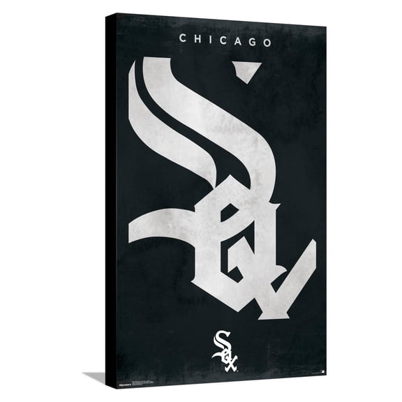 MLB Chicago White Sox - Logo 25 Canvas Wall Poster, 14.725" x 22.375"