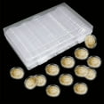 thumbnail image 7 of NOGIS 100 Pack 30mm Clear Round Coin Capsules with 5 Sizes (17/20/25/27/30mm) Protect Gasket and Plastic Storage Organizer Box for Coin Collection Supplies, White, 7 of 7