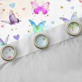 thumbnail image 4 of Manfei Teens Adults Flying Gradient Butterflies Blackout Curtains Set of 2 (52x84 Each),Love Heart Print Window Curtains,Dreamy Princess Curtains and Drapes,Super Cozy Room Decor, 4 of 6