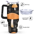 thumbnail image 3 of 40oz Cute Mini Cactus Theme Stainless Steel Flip Straw Tumbler Spill Proof Travel Cup Double Wall Vacuum Insulated Coffee Mug with Top Handle, 3 of 6