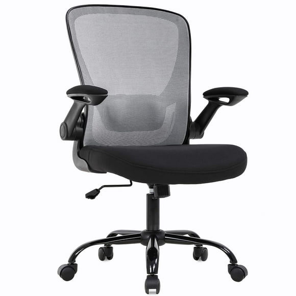 Home Office Chair Ergonomic Chair Adjustable Computer Chair Swivel Rolling Executive Task Chair with Lumbar and Armrest for Home Office Study, Grey