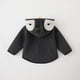 thumbnail image 5 of Abrigo De Invierno Para Niños Pequeños, Chaquetas Para Niños Y Niñas, Abrigo Cálido Para Bebés Recién Nacidos, Prendas De Vestir De Punto, Mono Con Capucha Gris Odeerbi LM103-369, 5 of 6