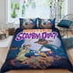 thumbnail image 2 of Scooby Doo Conjunto de sábanas temático, trío de piezas, cómodo y amigable con la piel, diseño único, regalo de decoración para el hogar para familiares, amigos y fans,135cm *200cm, 2 of 6